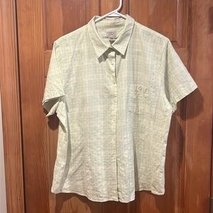 L.L.Bean women short sleeve button down size xlarge .